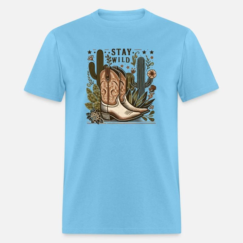 Stay Wild Desert Boots and Cacti