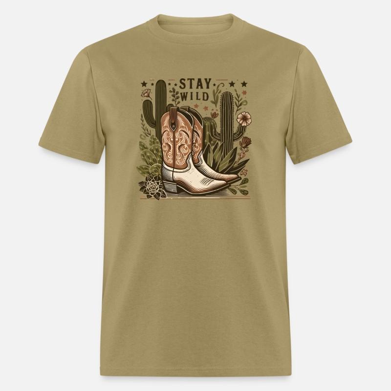 Stay Wild Desert Boots and Cacti