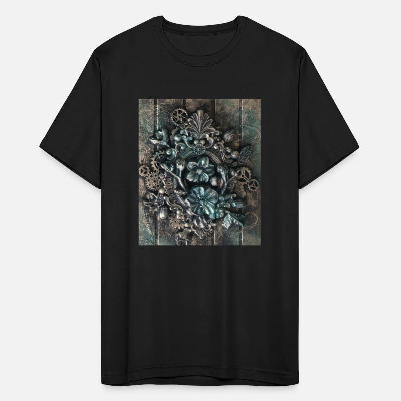 Steampunk Vintage Flowers With Gears