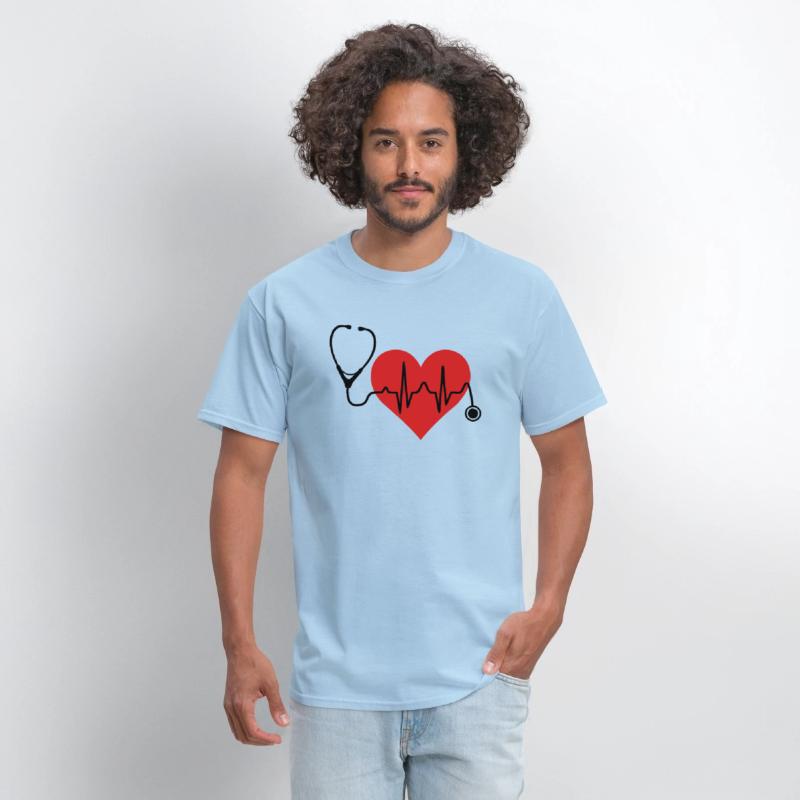Stethoscope Heartbeat Heart T Shirt