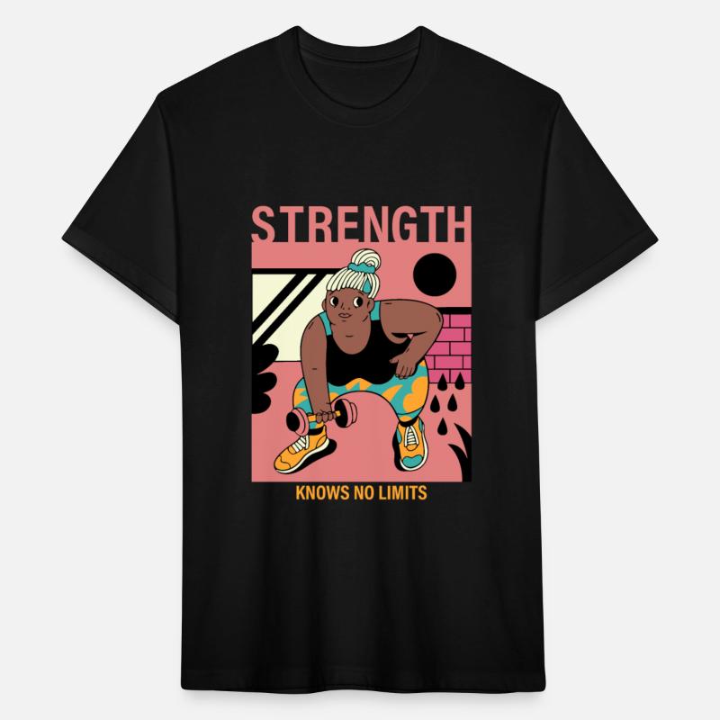 Strength knows no limits, fitness and health motiv