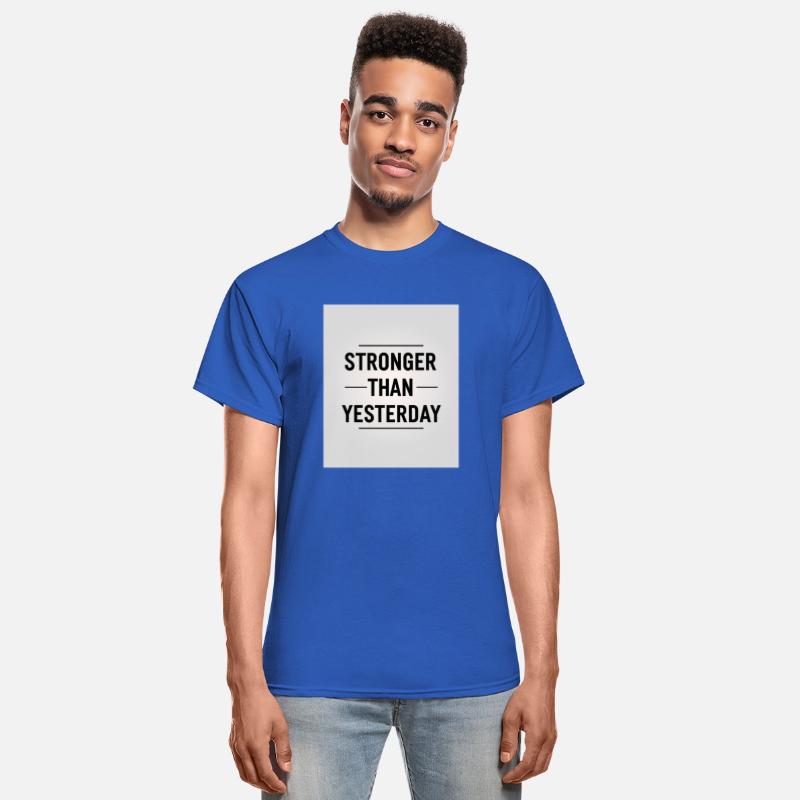 Stronger Than Yesterday Minimalist Motivational