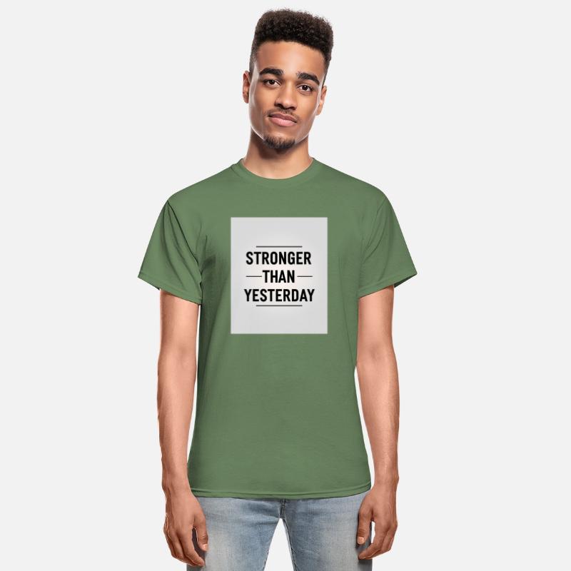 Stronger Than Yesterday Minimalist Motivational