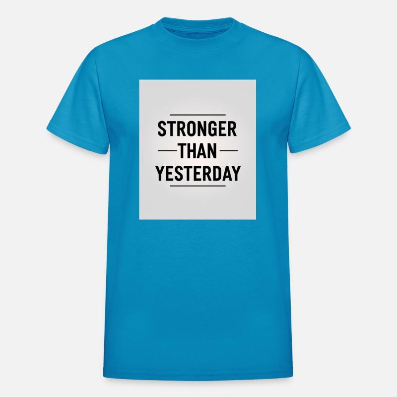 Stronger Than Yesterday Minimalist Motivational