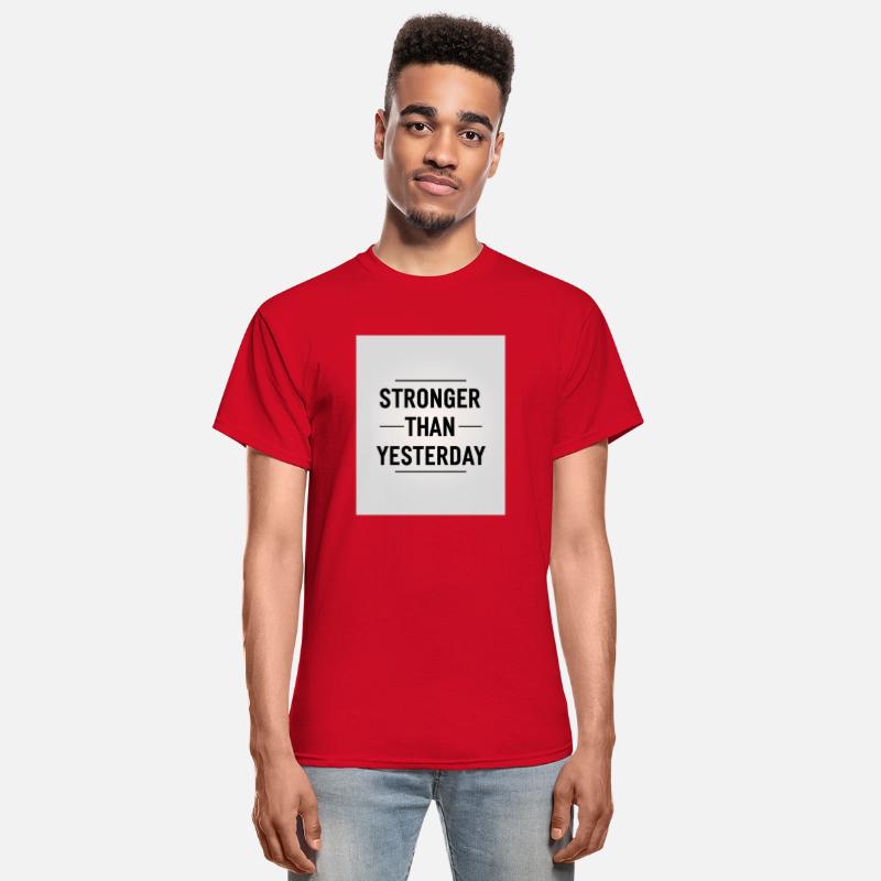 Stronger Than Yesterday Minimalist Motivational