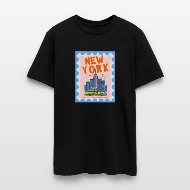 Summer New York Trip Retro Stamp Travel