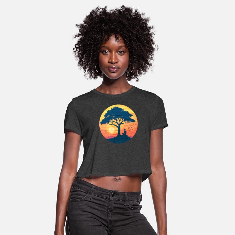 Sunset Meditation Under the Tree