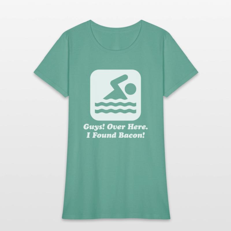 Swimmer Over Here I Found Bacon