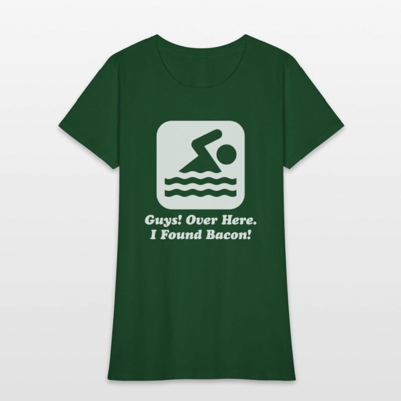 Swimmer Over Here I Found Bacon