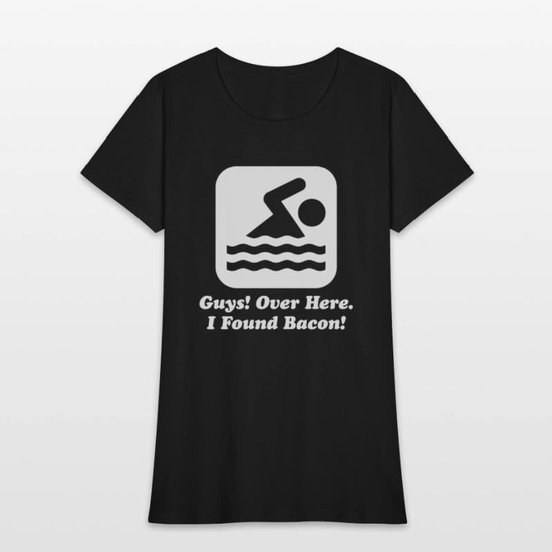 Swimmer Over Here I Found Bacon