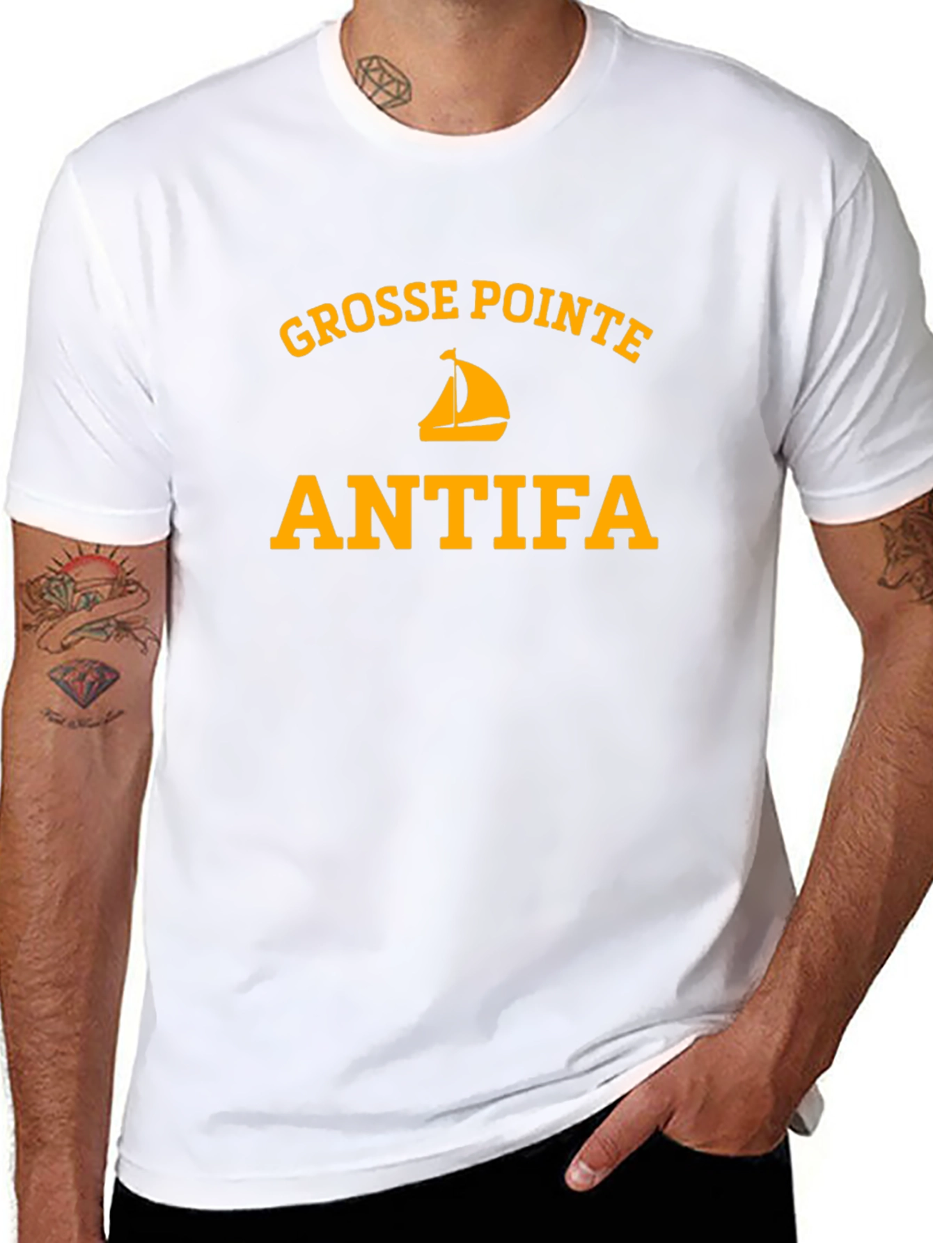 Grosse Pointe Antifa Graphic T-Shirt
