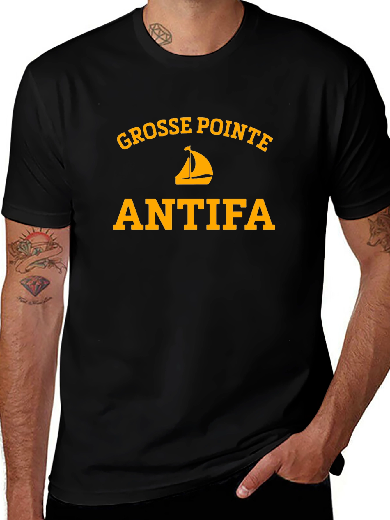 Grosse Pointe Antifa Graphic T-Shirt