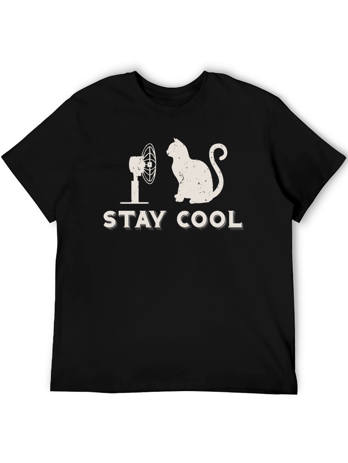 Stay Cool Cat T-Shirt - Humorous Graphic Tee