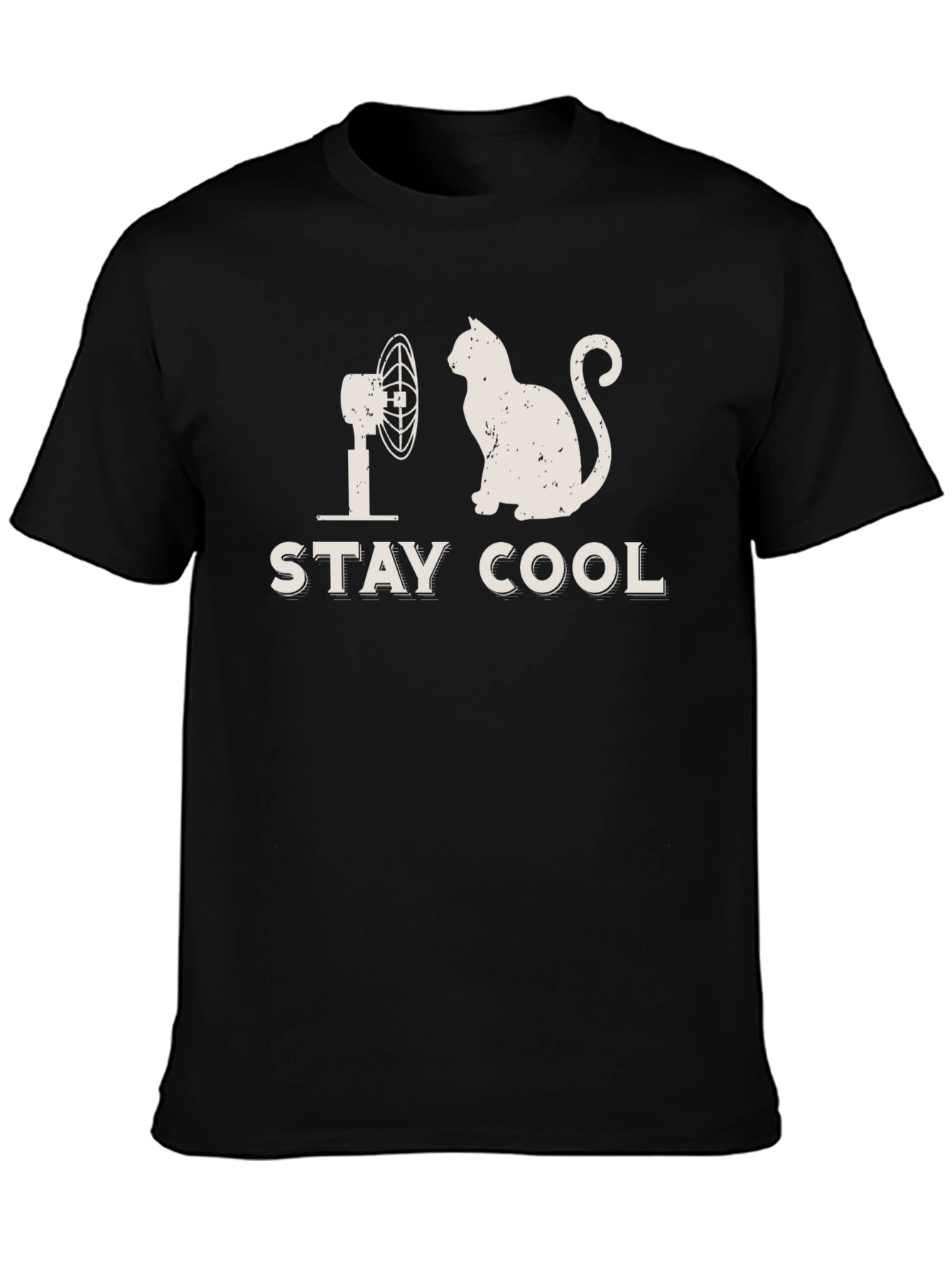 Stay Cool Cat T-Shirt - Humorous Graphic Tee