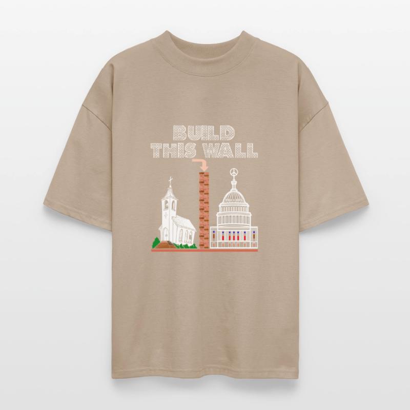 T-Shirt Build a Wall church and state tee gift