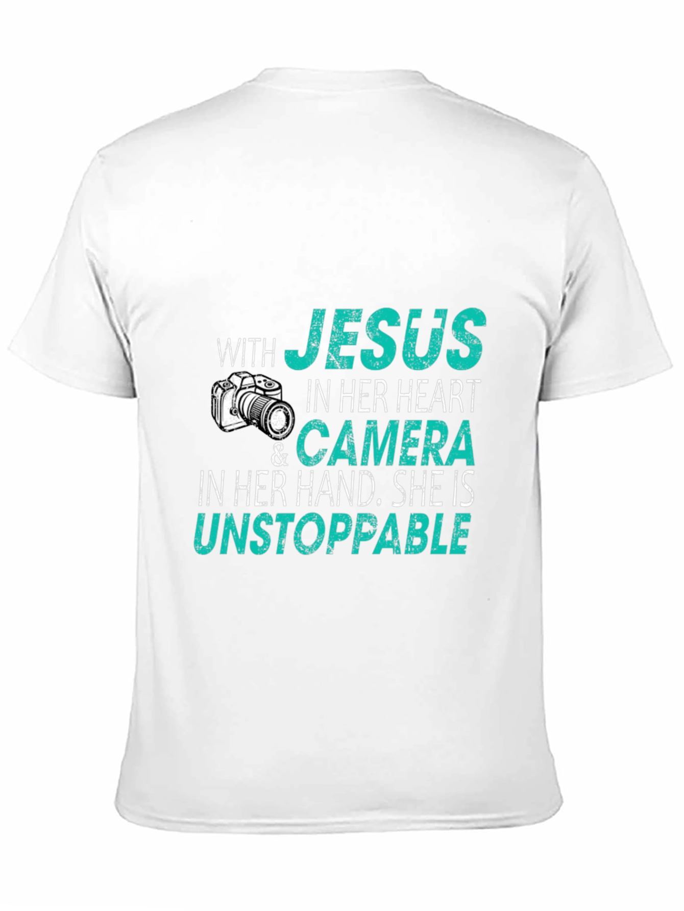 Jesus Camera Unstoppable Black T-Shirt
