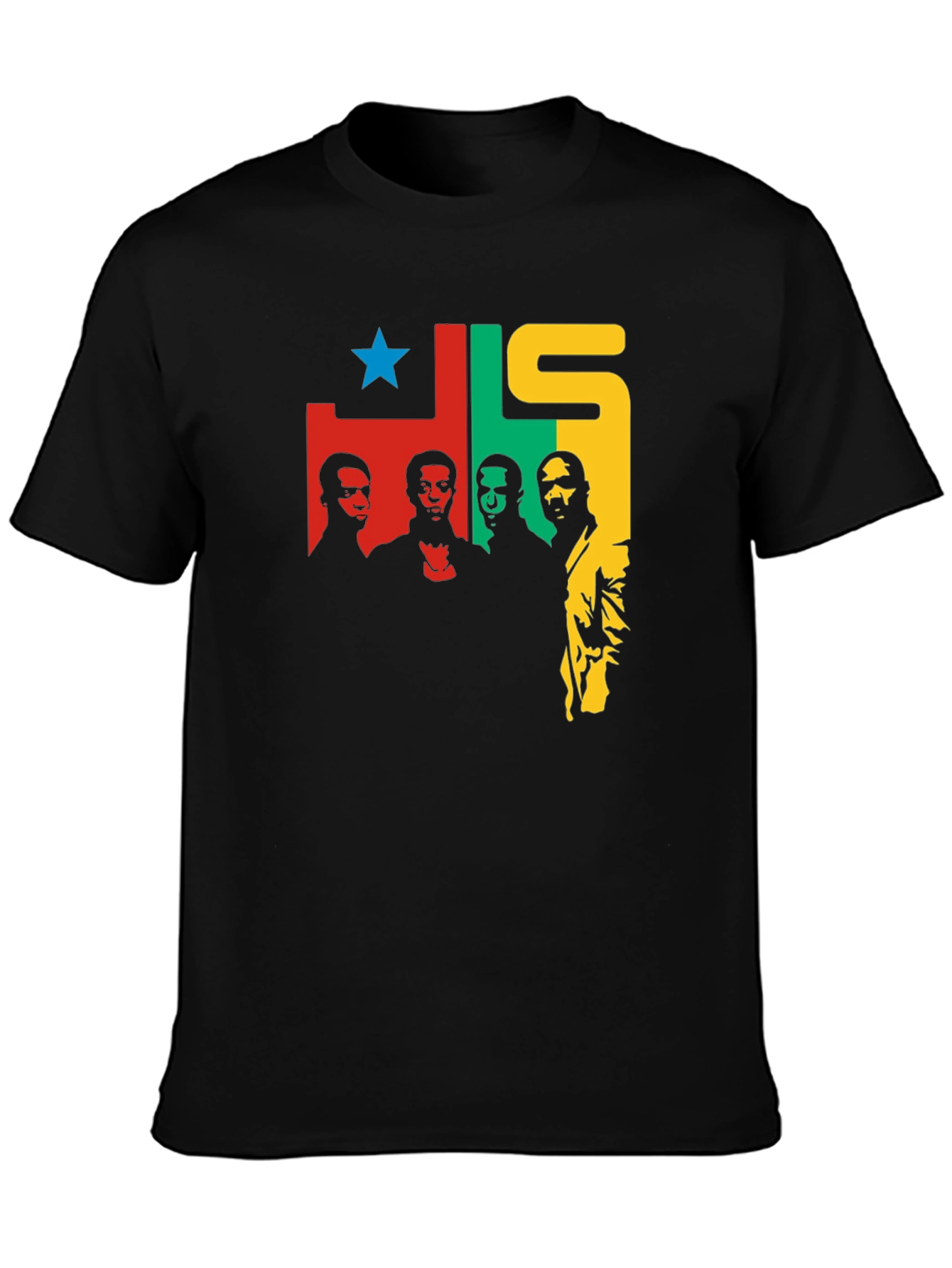 JLS T-Shirt - Black Crew Neck Graphic Tee