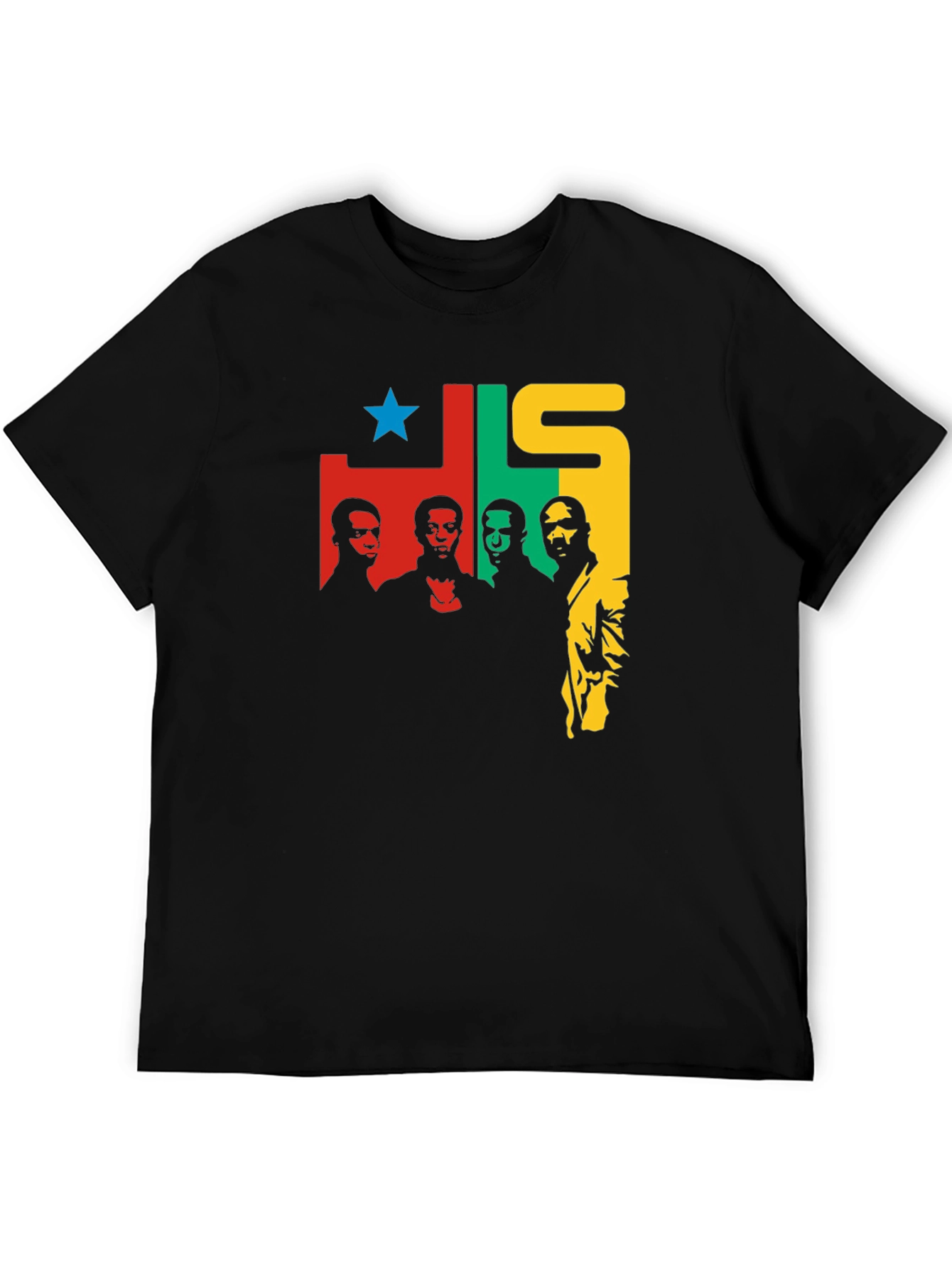 JLS T-Shirt - Black Crew Neck Graphic Tee