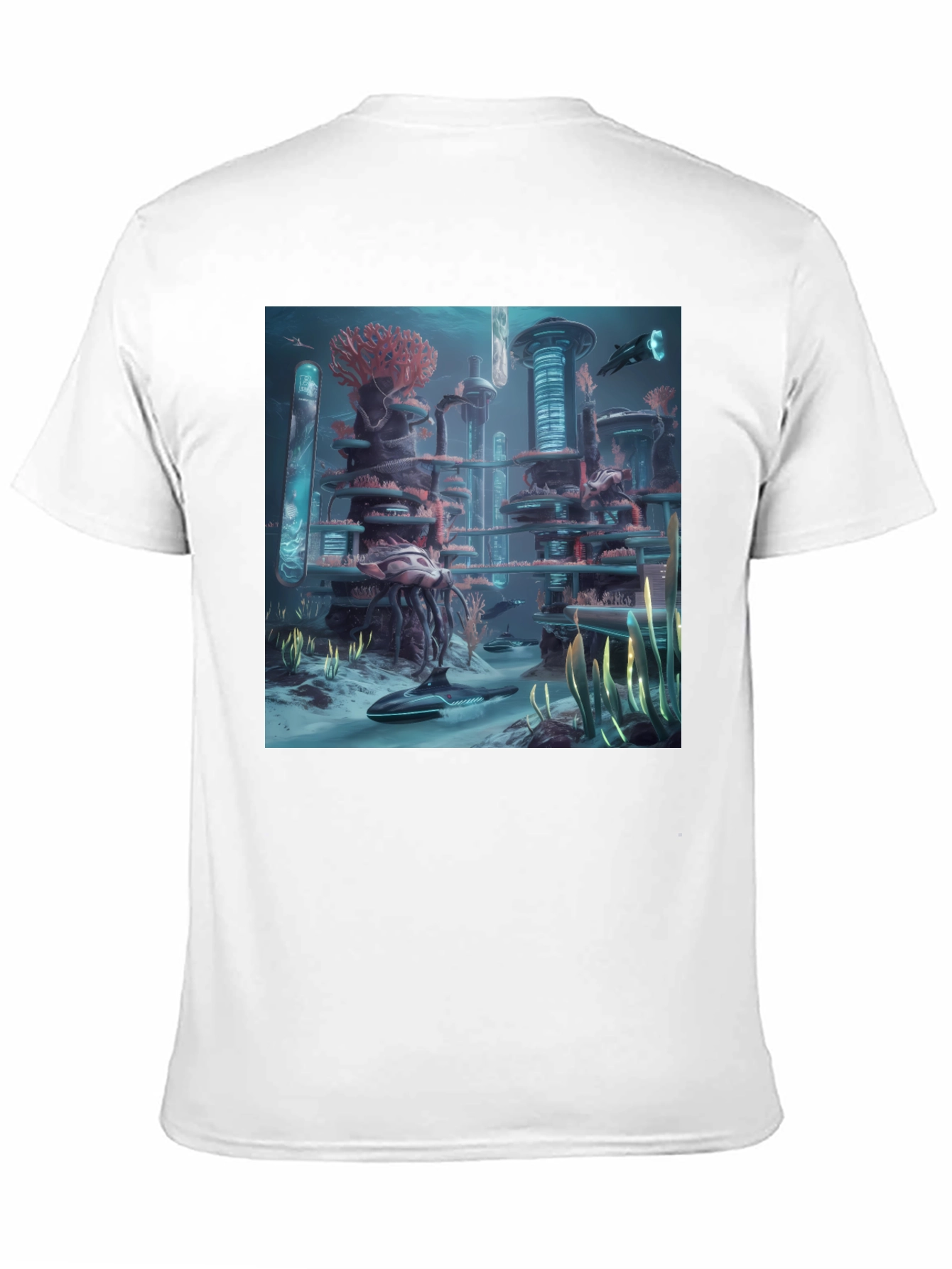 Futuristic Underwater City Graphic Tee