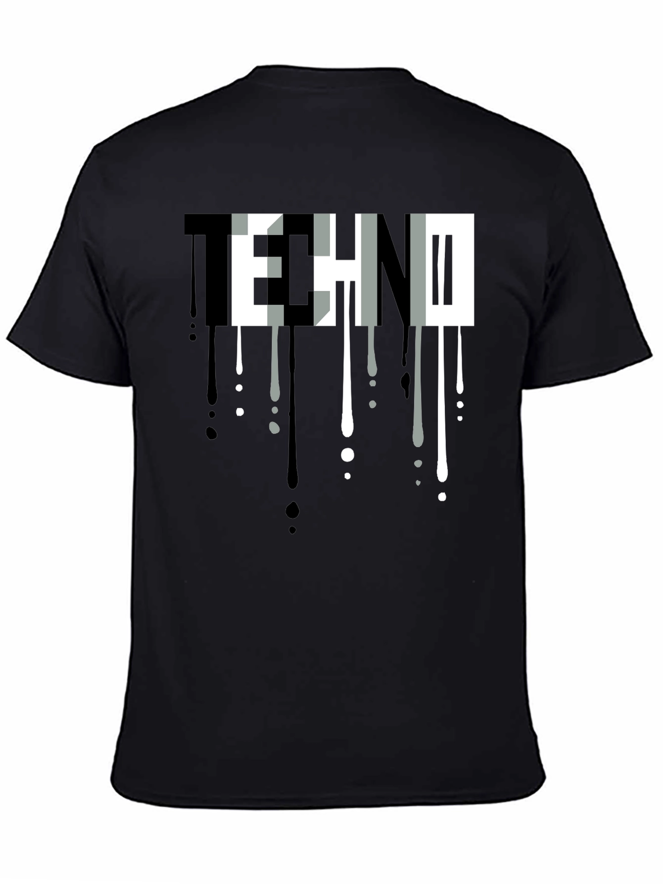 Techno Drip Graphic Tee - Modern Streetwear