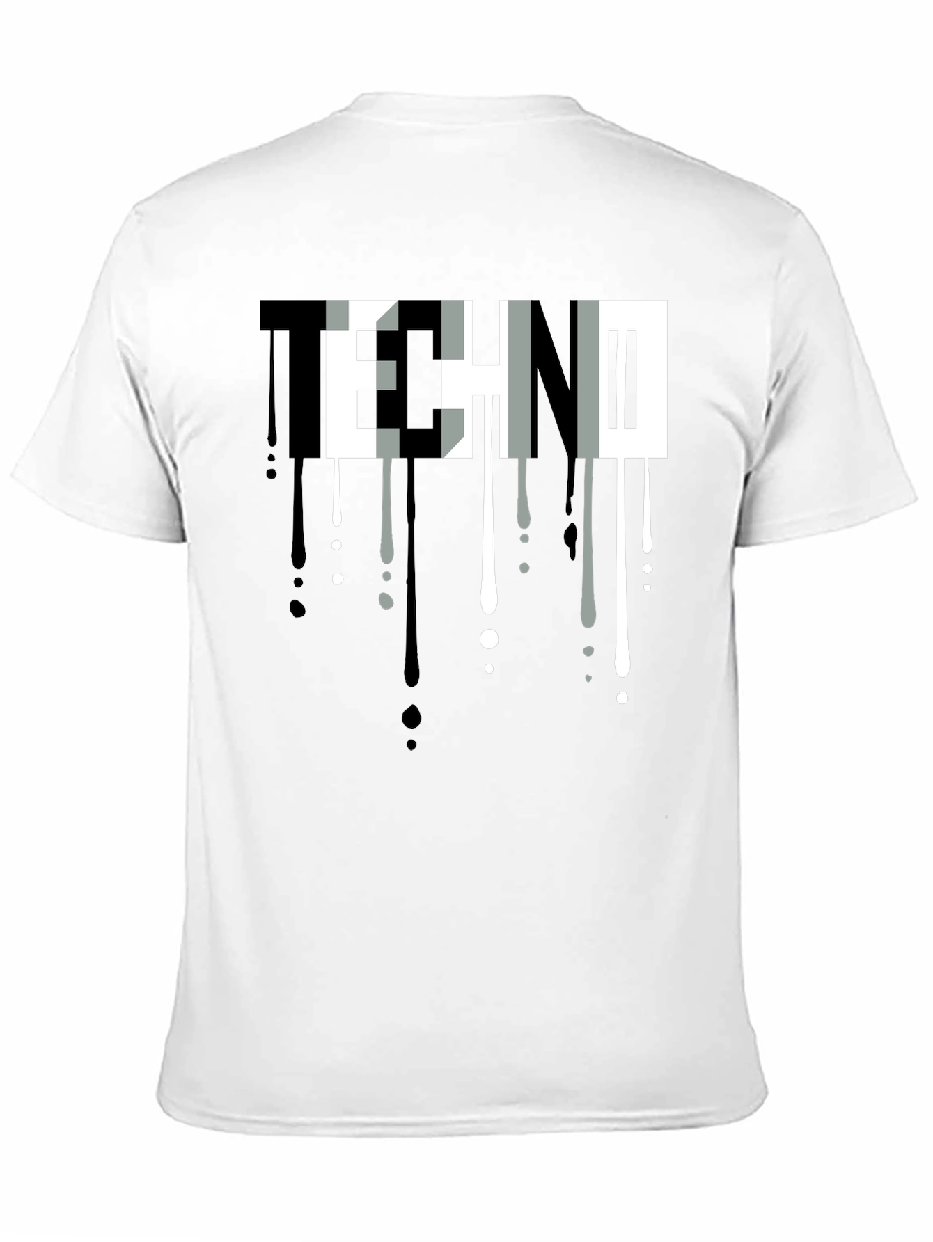 Techno Drip Graphic Tee - Modern Streetwear