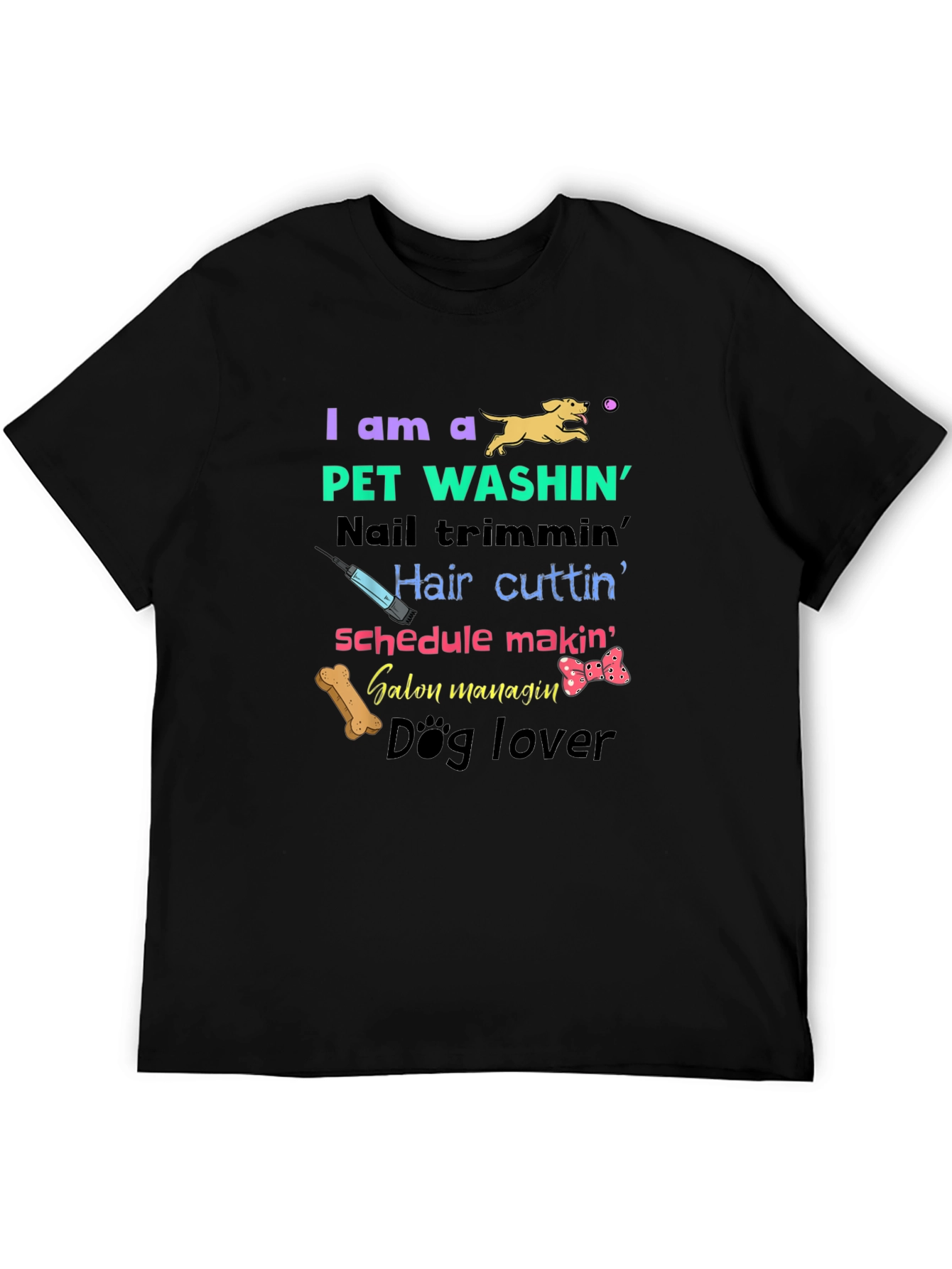 Pet Groomer T-Shirt - Dog Lover Pet Washin