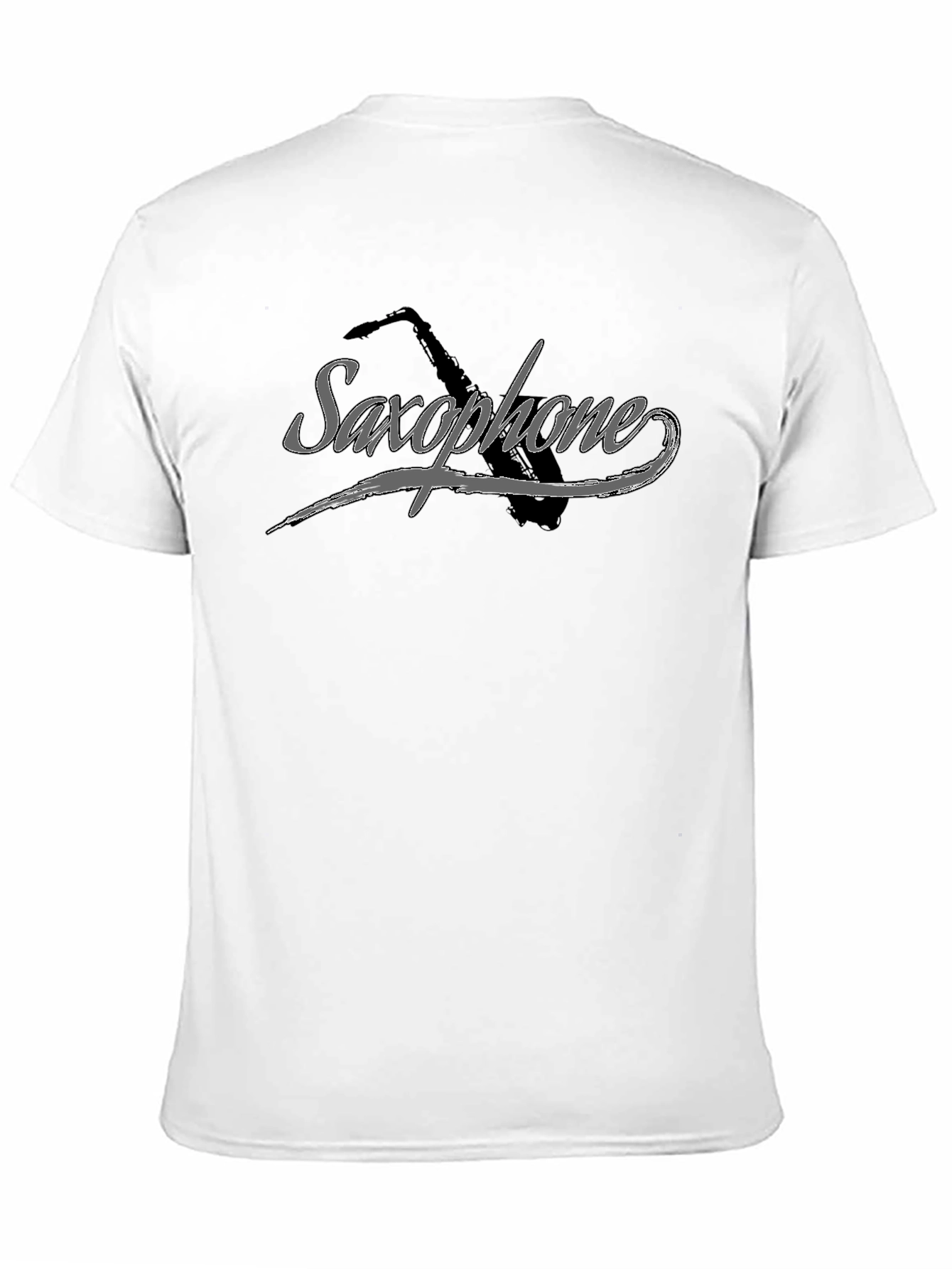 Saxophone Graphic Tee - Musicians Black T-Shirt