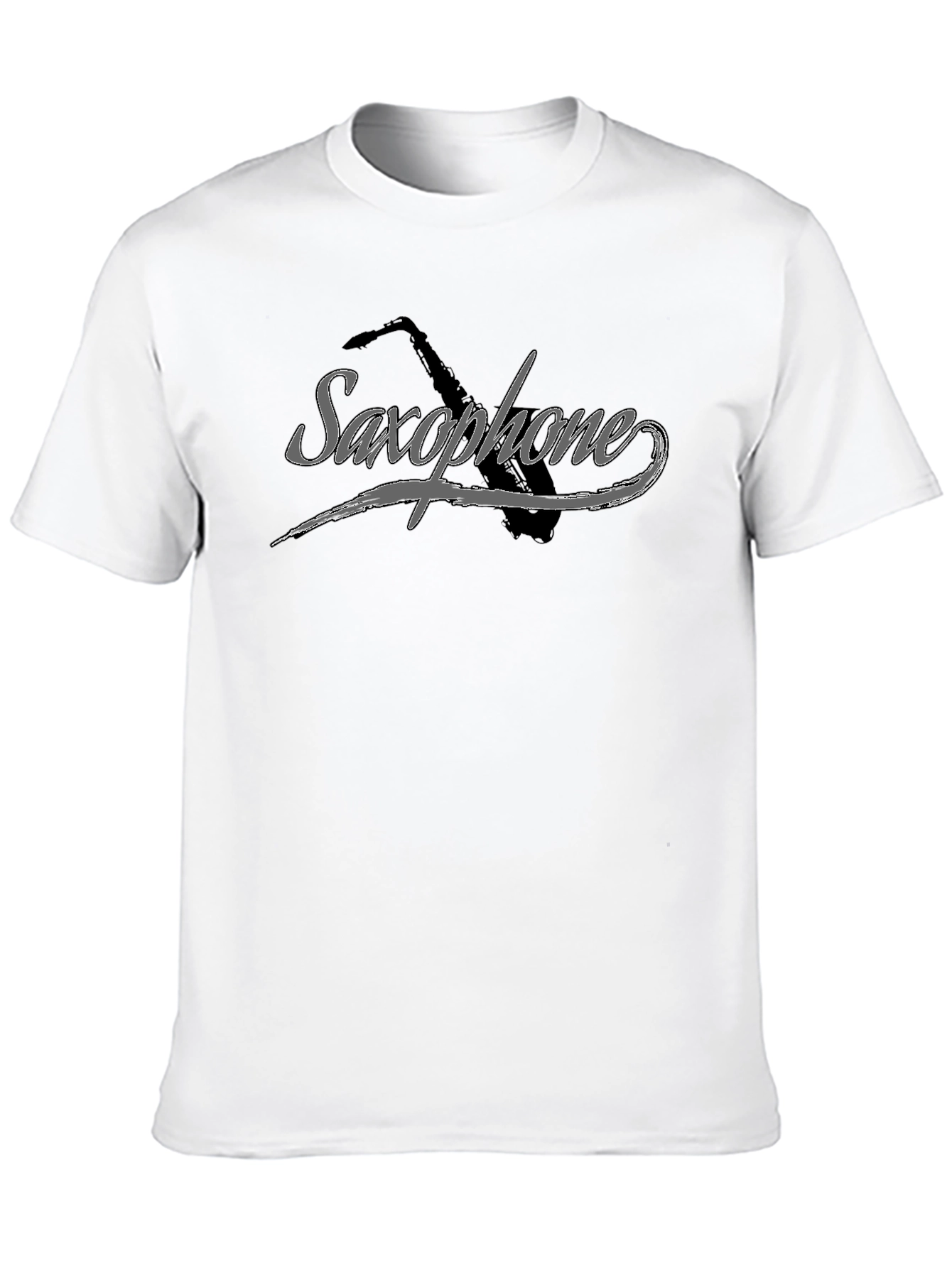 Saxophone Graphic Tee - Musicians Black T-Shirt