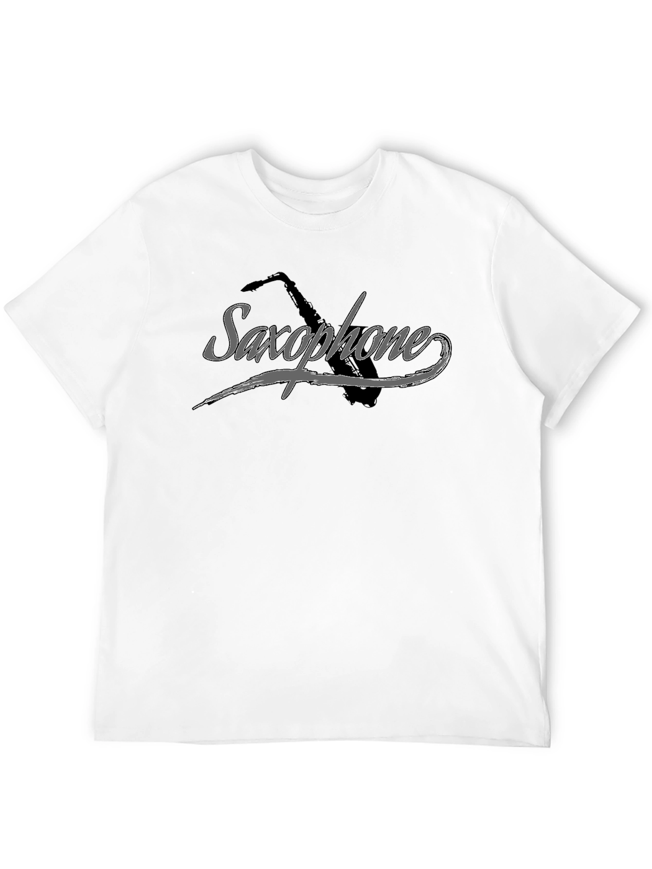 Saxophone Graphic Tee - Musicians Black T-Shirt