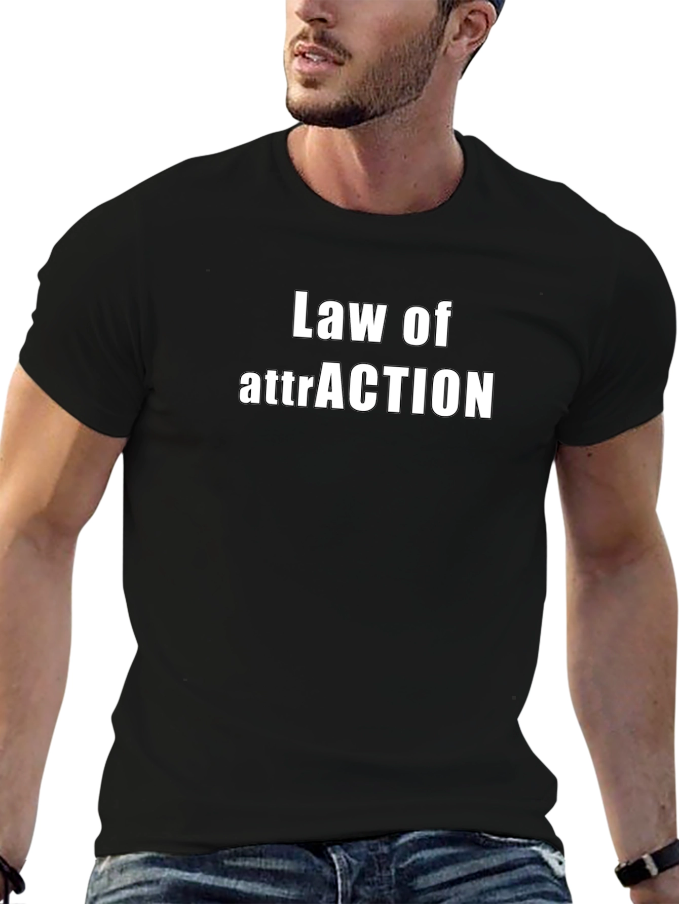 Law of Attraction Black T-Shirt