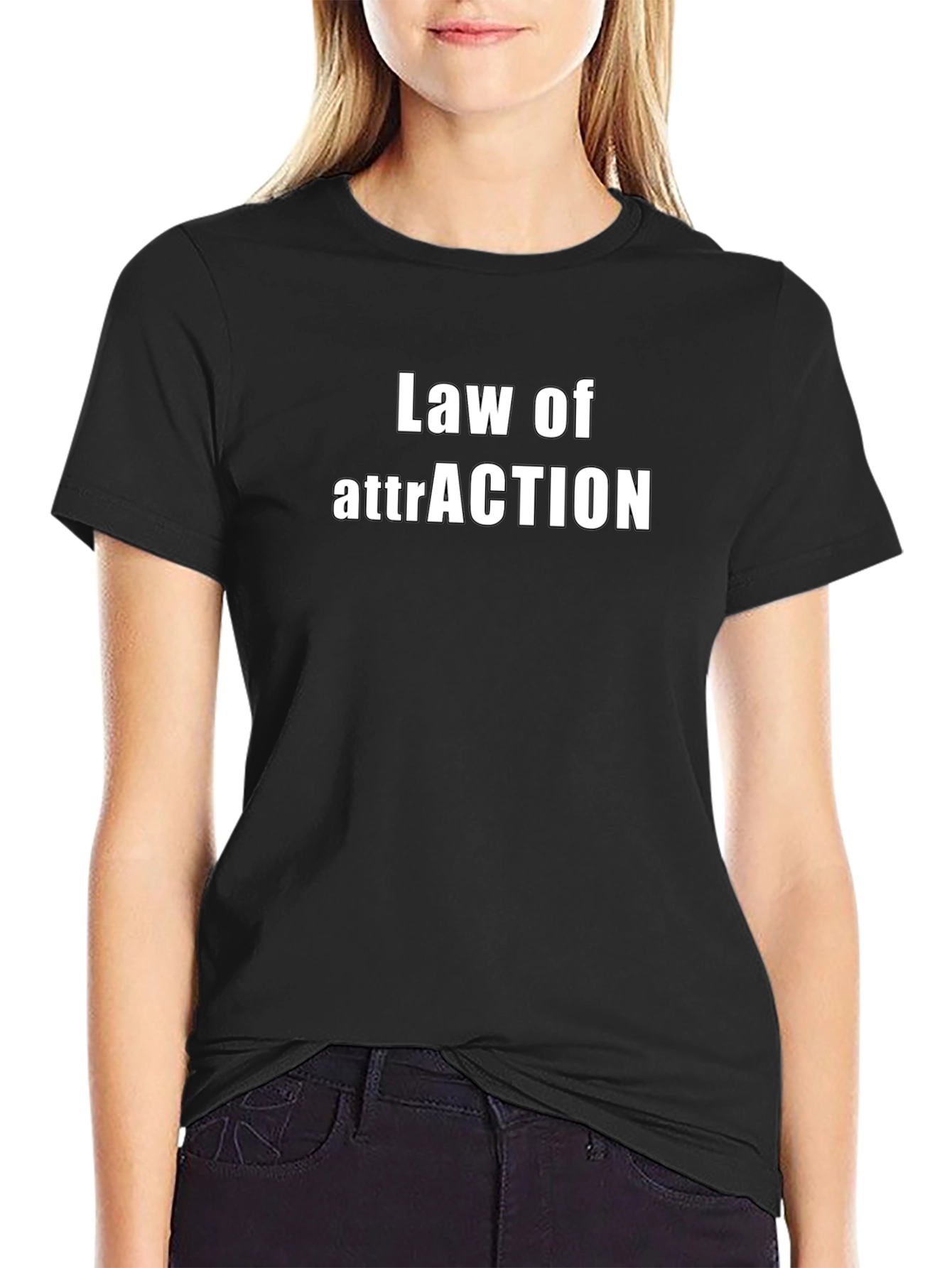 Law of Attraction Black T-Shirt