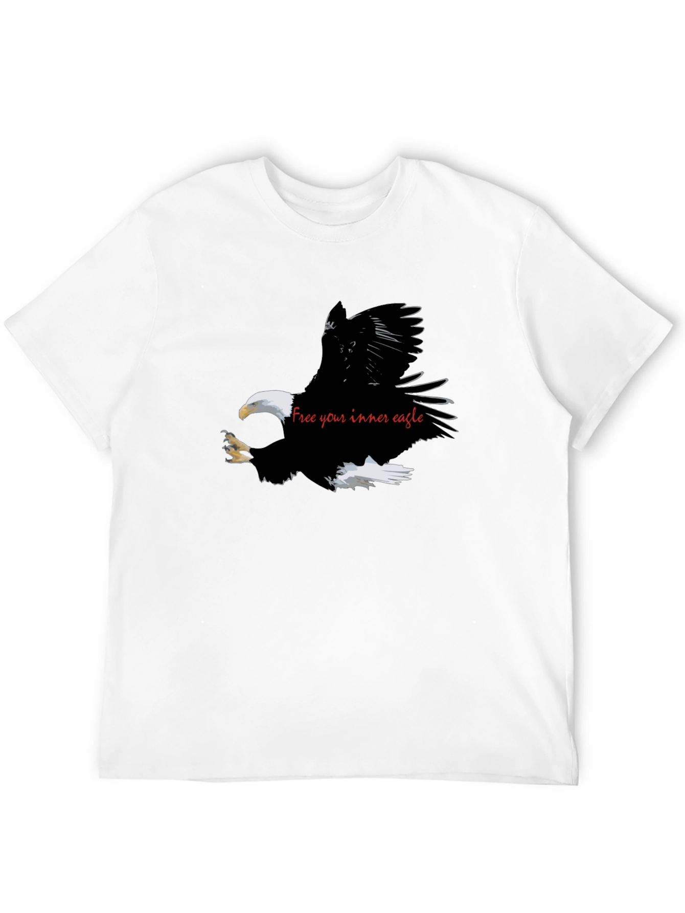 Eagle Graphic Black T-Shirt - Free Your Inner Eagle
