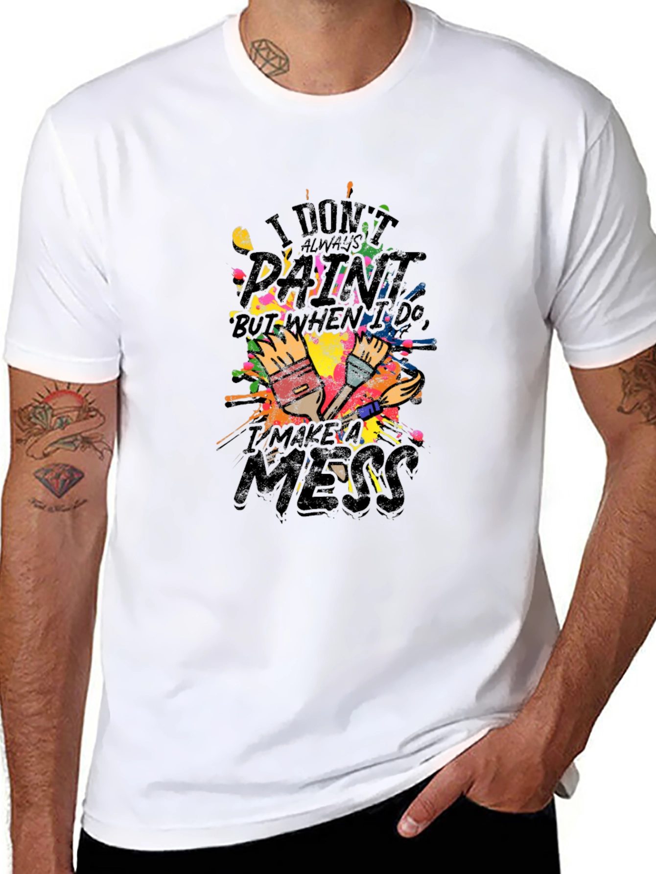 Painters Mess T-Shirt - Artistic Style