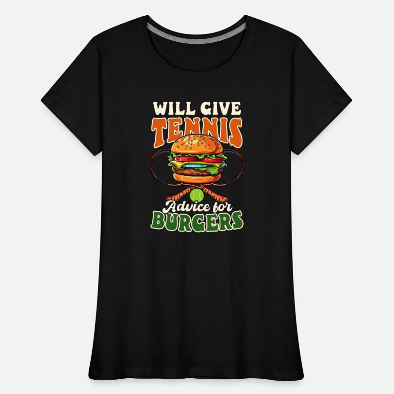 Tennis Player Give Tennis Advice For Burgers