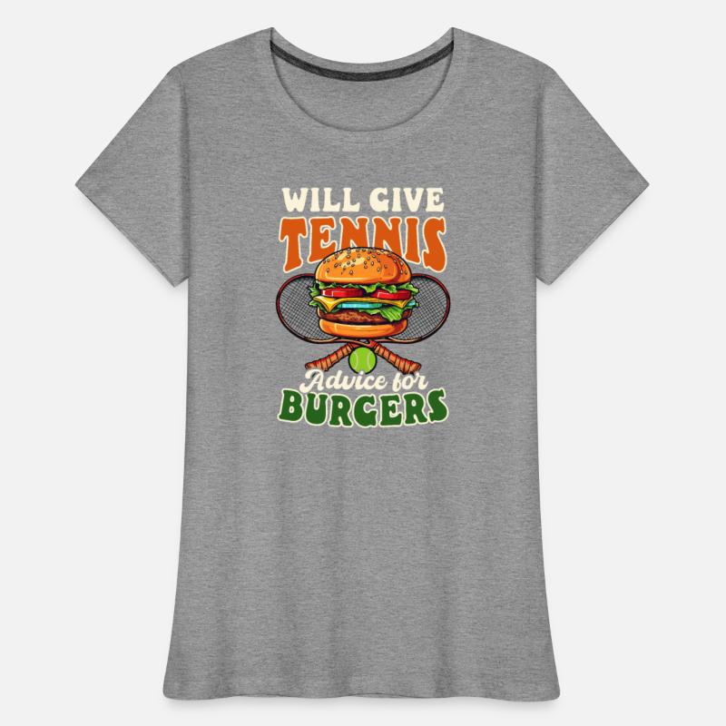 Tennis Player Give Tennis Advice For Burgers