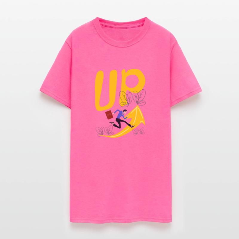 the businessman with charts of growth