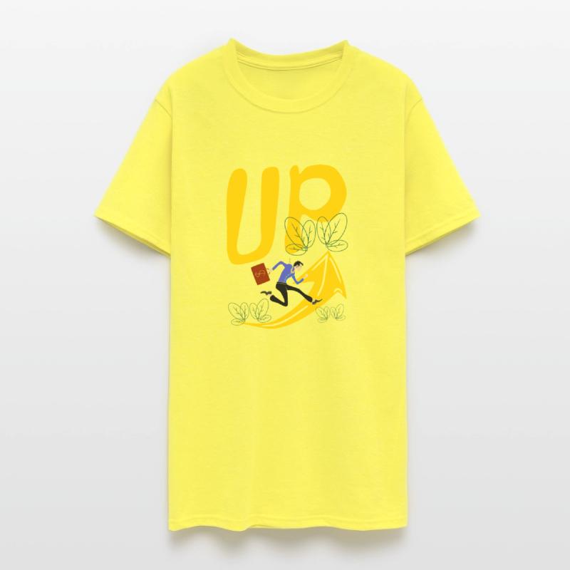 the businessman with charts of growth