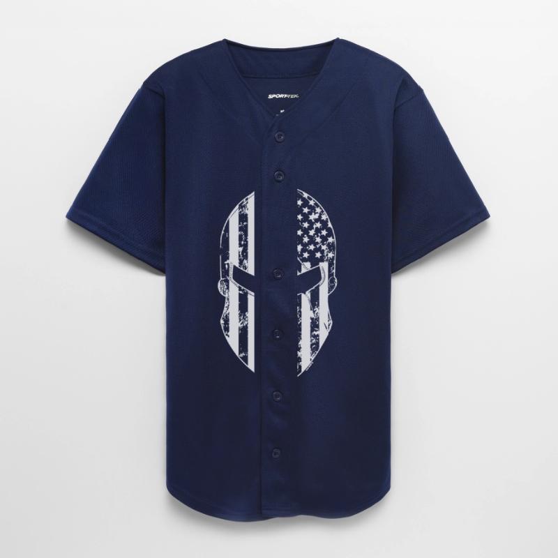 Thin Blue Line Spartan Mask American Flag Cops Pol