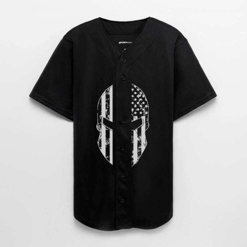 Thin Blue Line Spartan Mask American Flag Cops Pol