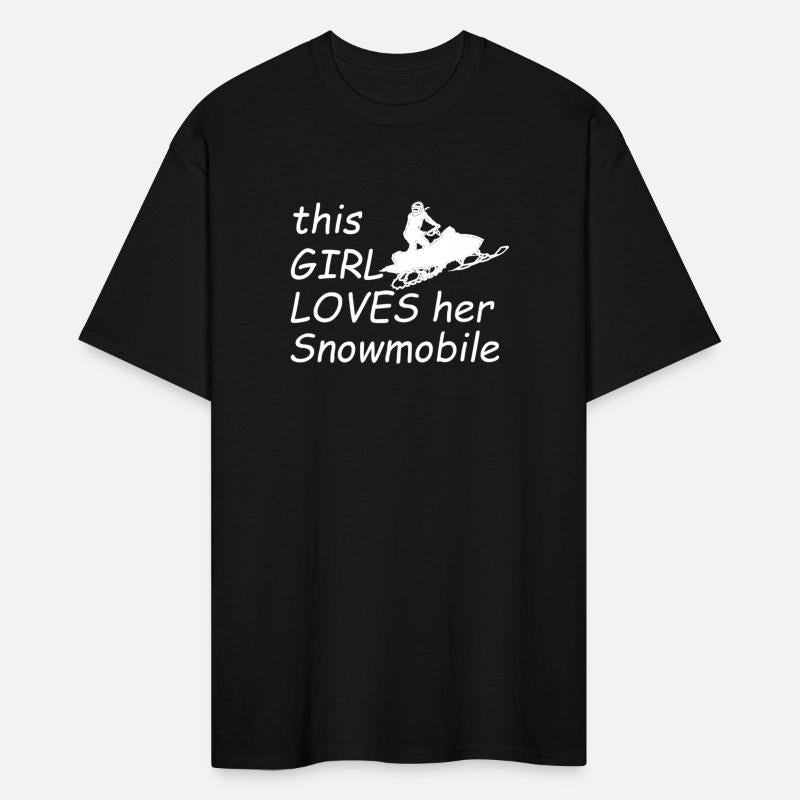This Girl Loves Her Snowmobile