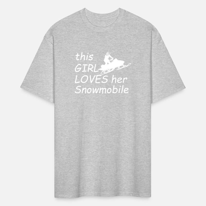 This Girl Loves Her Snowmobile