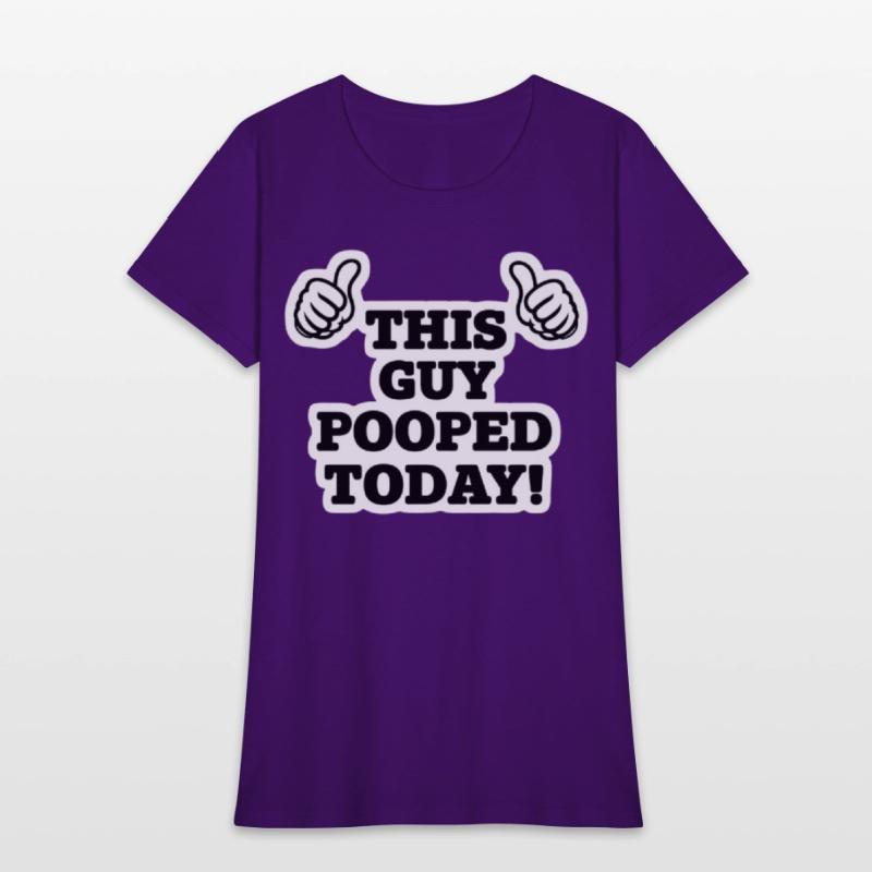 This Guy Pooped Today Funny Thumbs Up T-Shirt