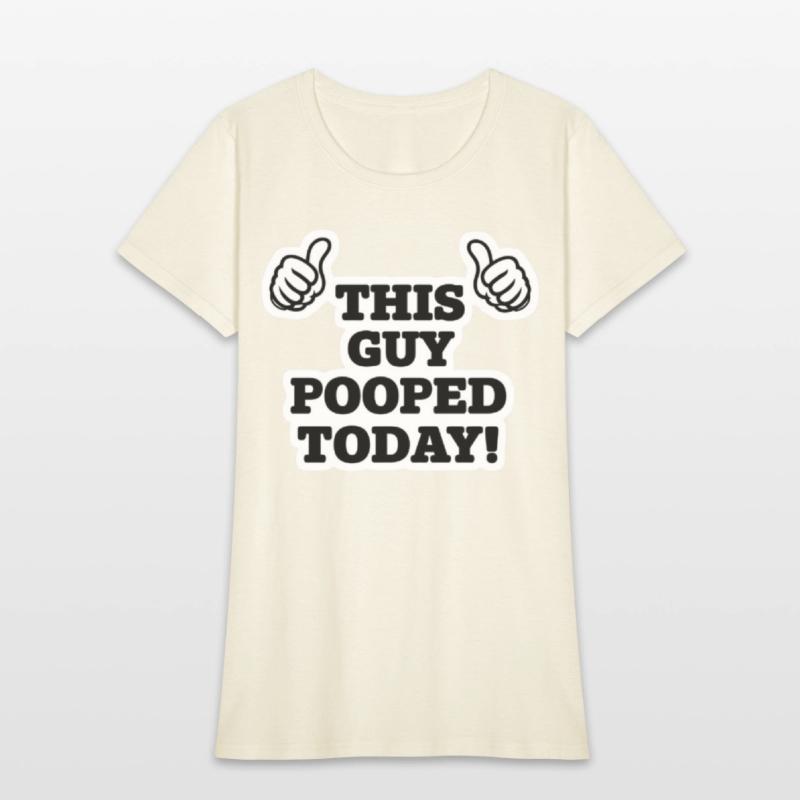 This Guy Pooped Today Funny Thumbs Up T-Shirt