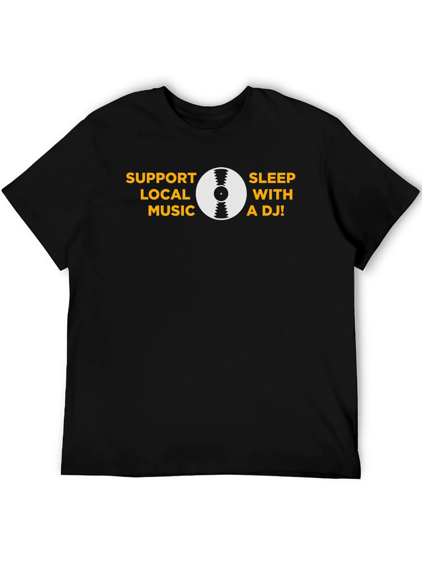 Support Local Music - Black Graphic T-Shirt