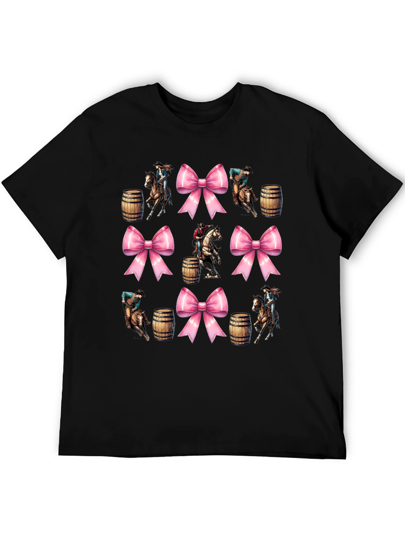 Western Rodeo Bow Pattern T-Shirt