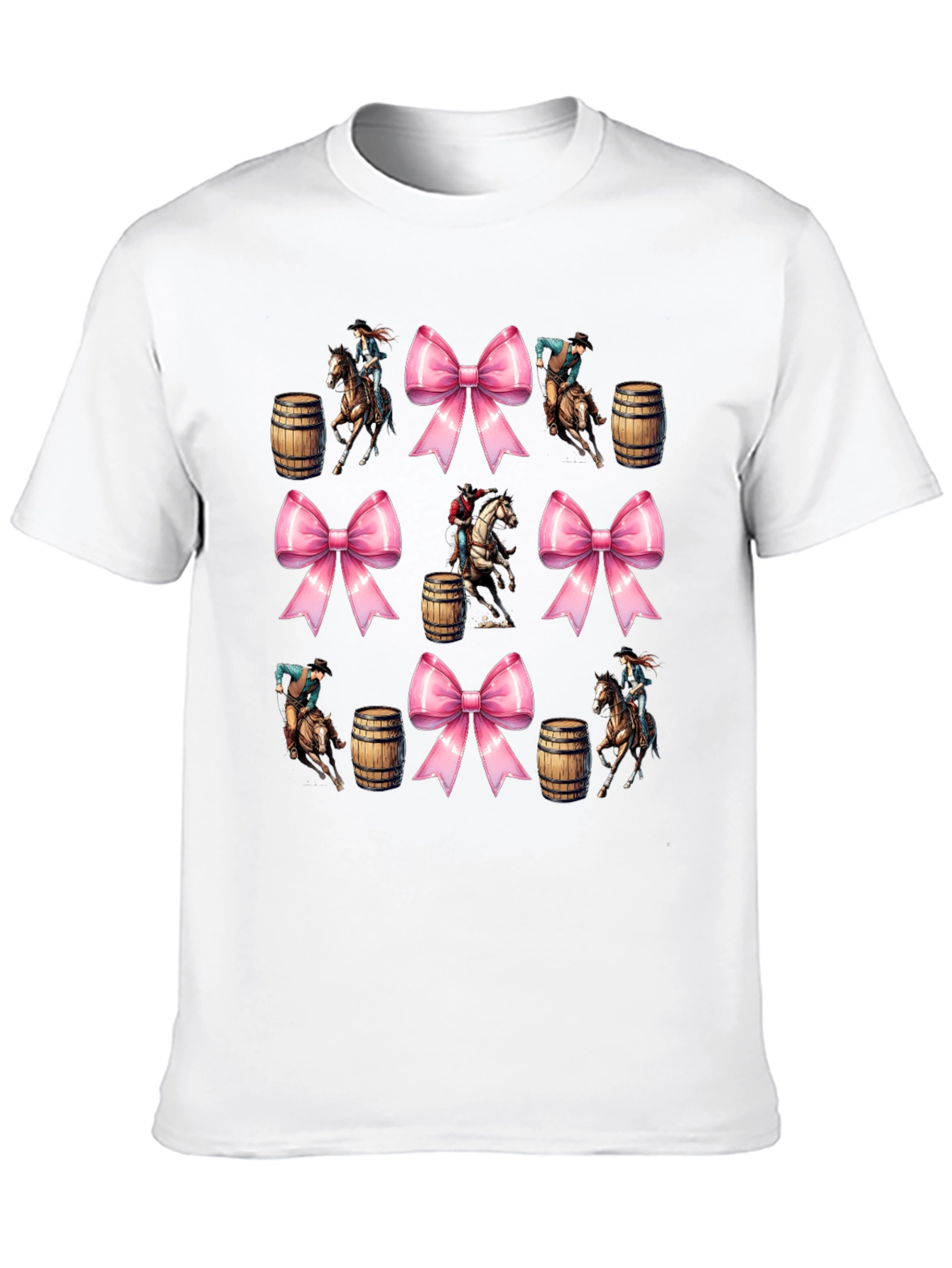 Western Rodeo Bow Pattern T-Shirt