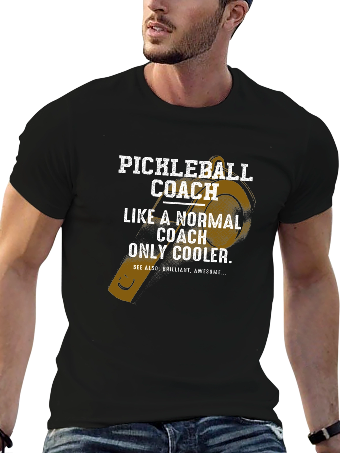 Pickleball Coach T-Shirt - Normal Coach Only Cooler