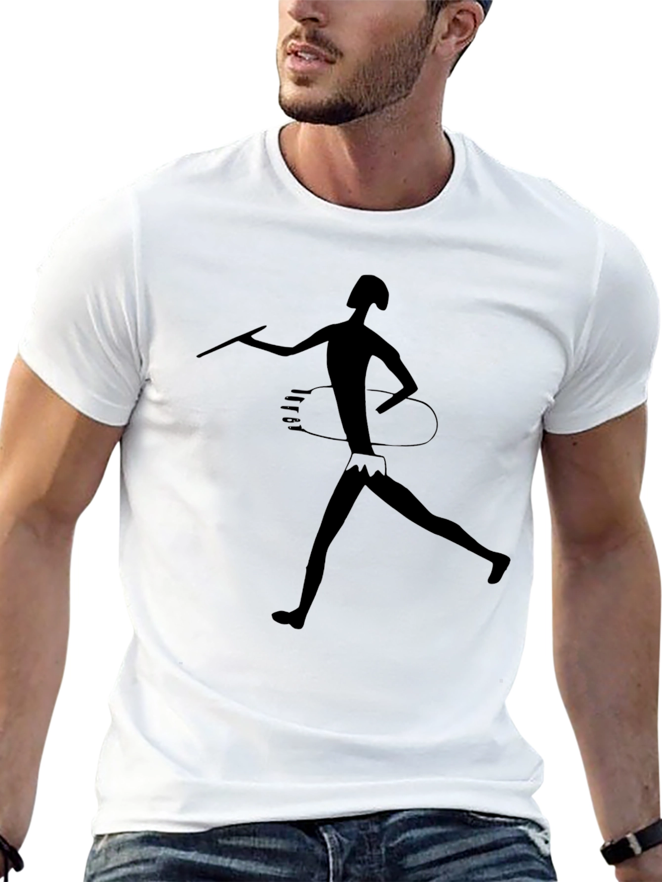 Spear Thrower Graphic Tee - Black