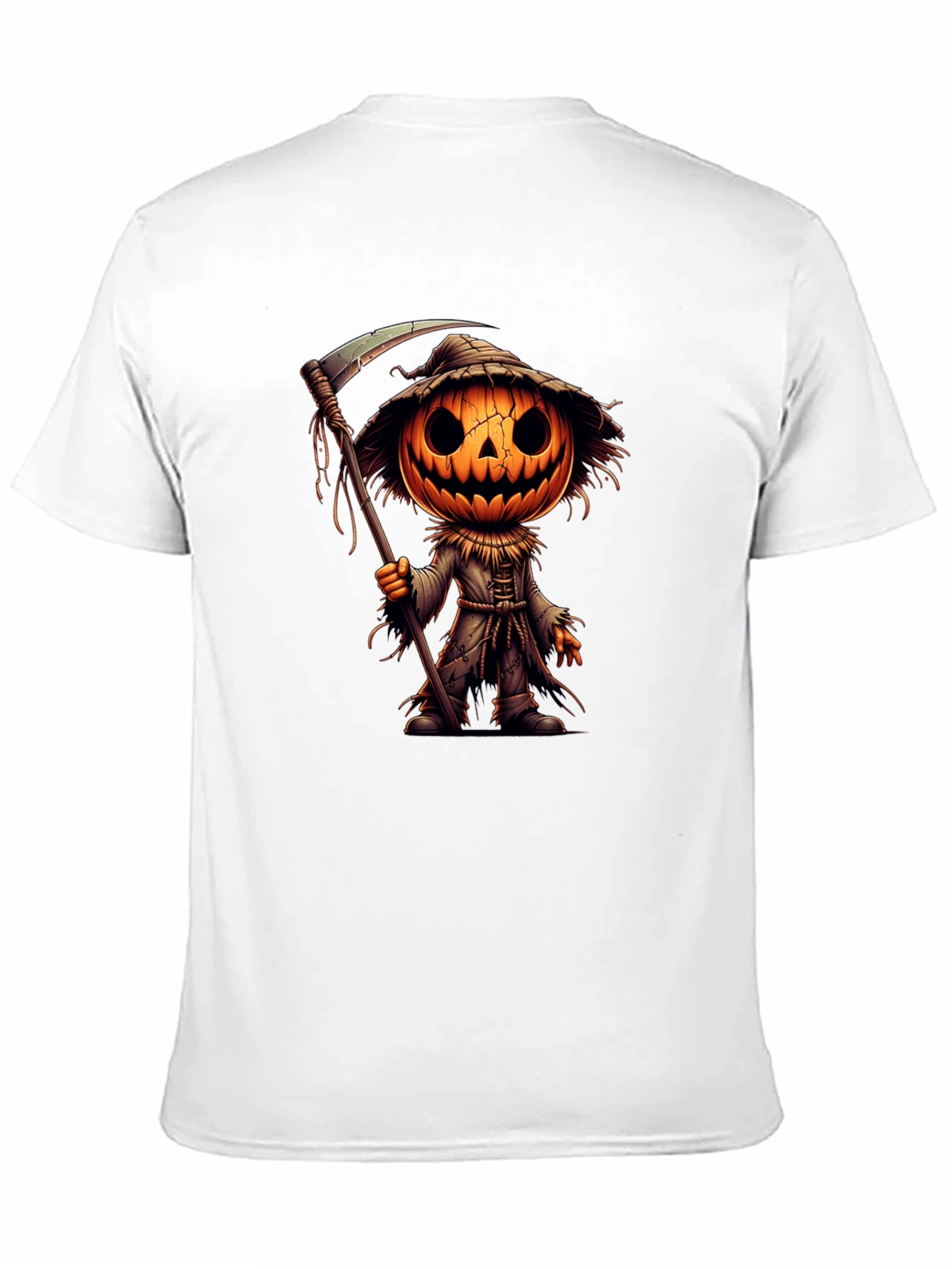 Halloween Pumpkin Scarecrow Graphic Tee