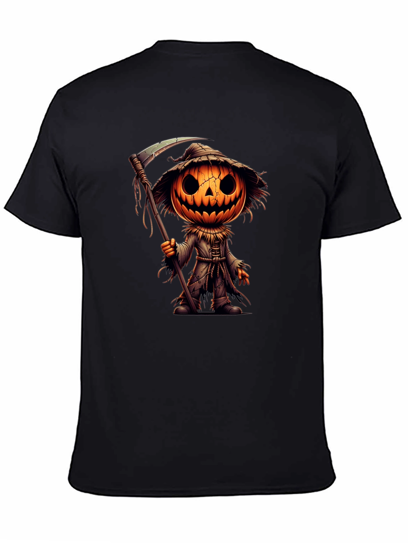 Halloween Pumpkin Scarecrow Graphic Tee